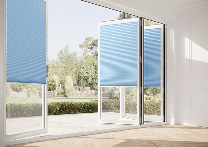 Solaris, Cornflower - Stick Fit Pleated Blind - Image 12